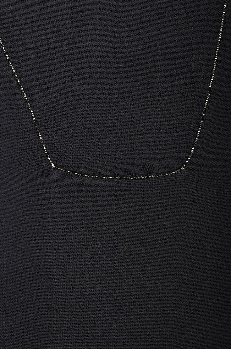 Crêpe-Bluse mit glitzerndem Latz
