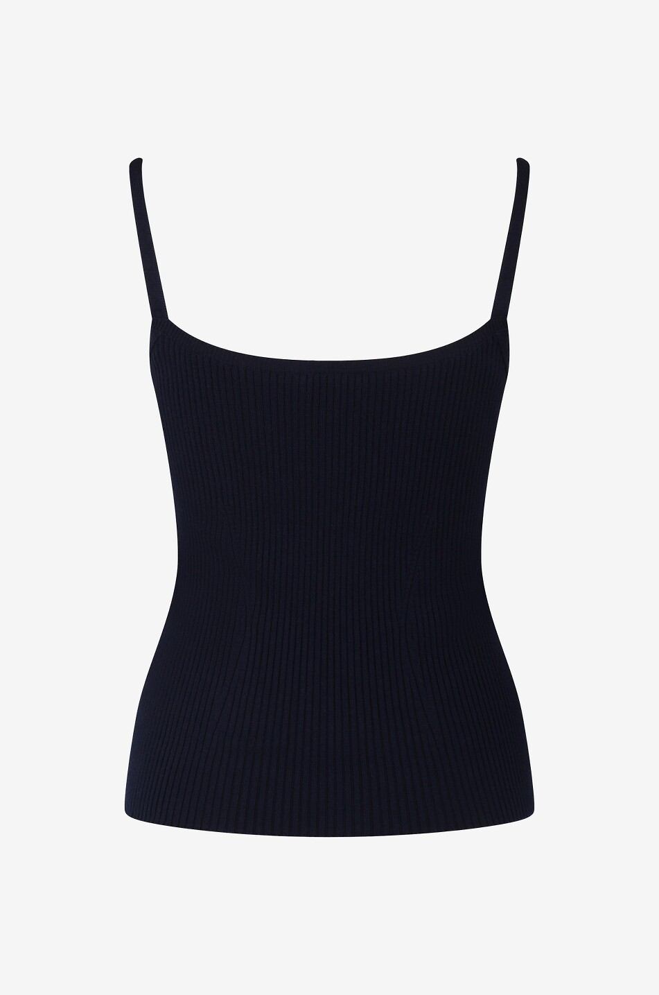 CHLOE Caraco en maille côtelée de laine et cachemire Femme BLEU FONCE 2