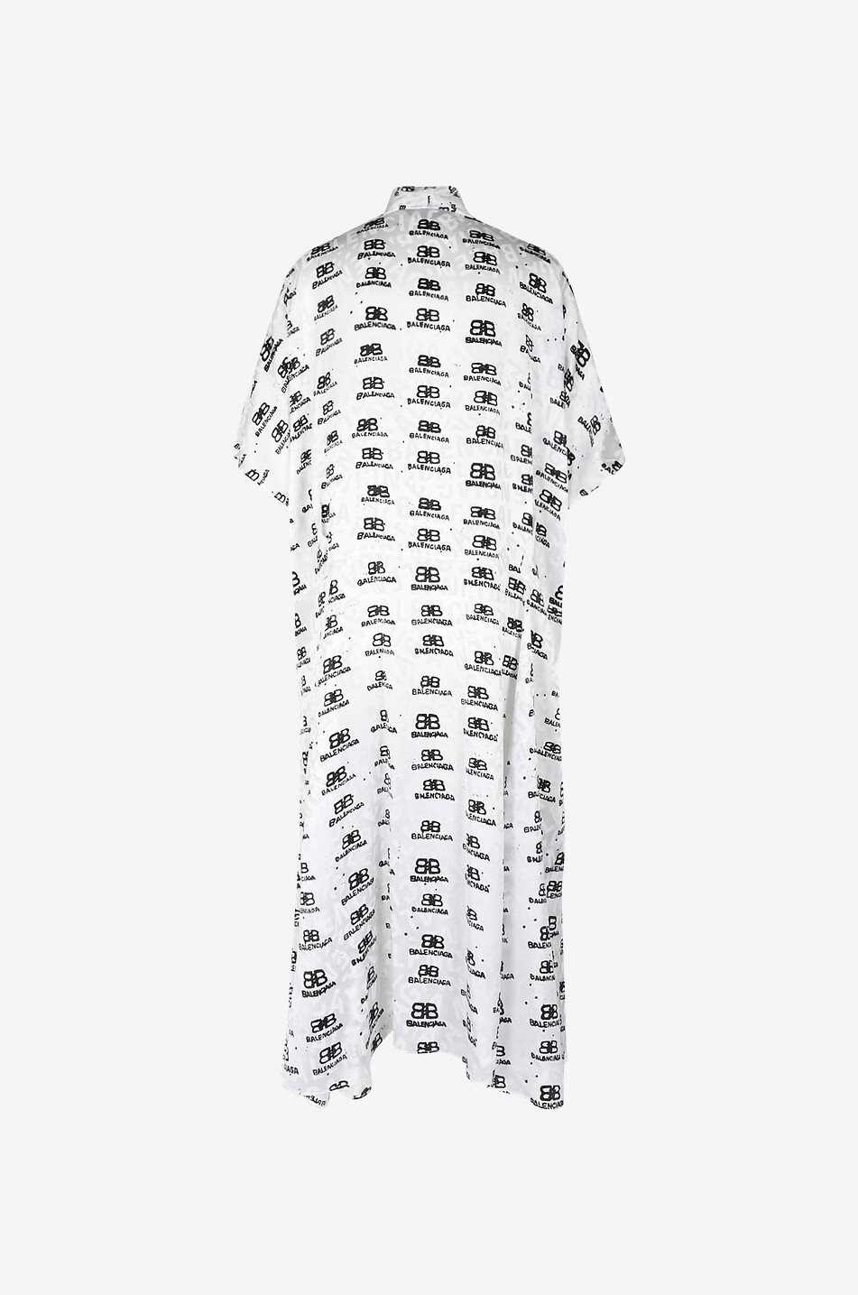 Robe midi oversize en soie Hand Drawn BB Icon Oversize