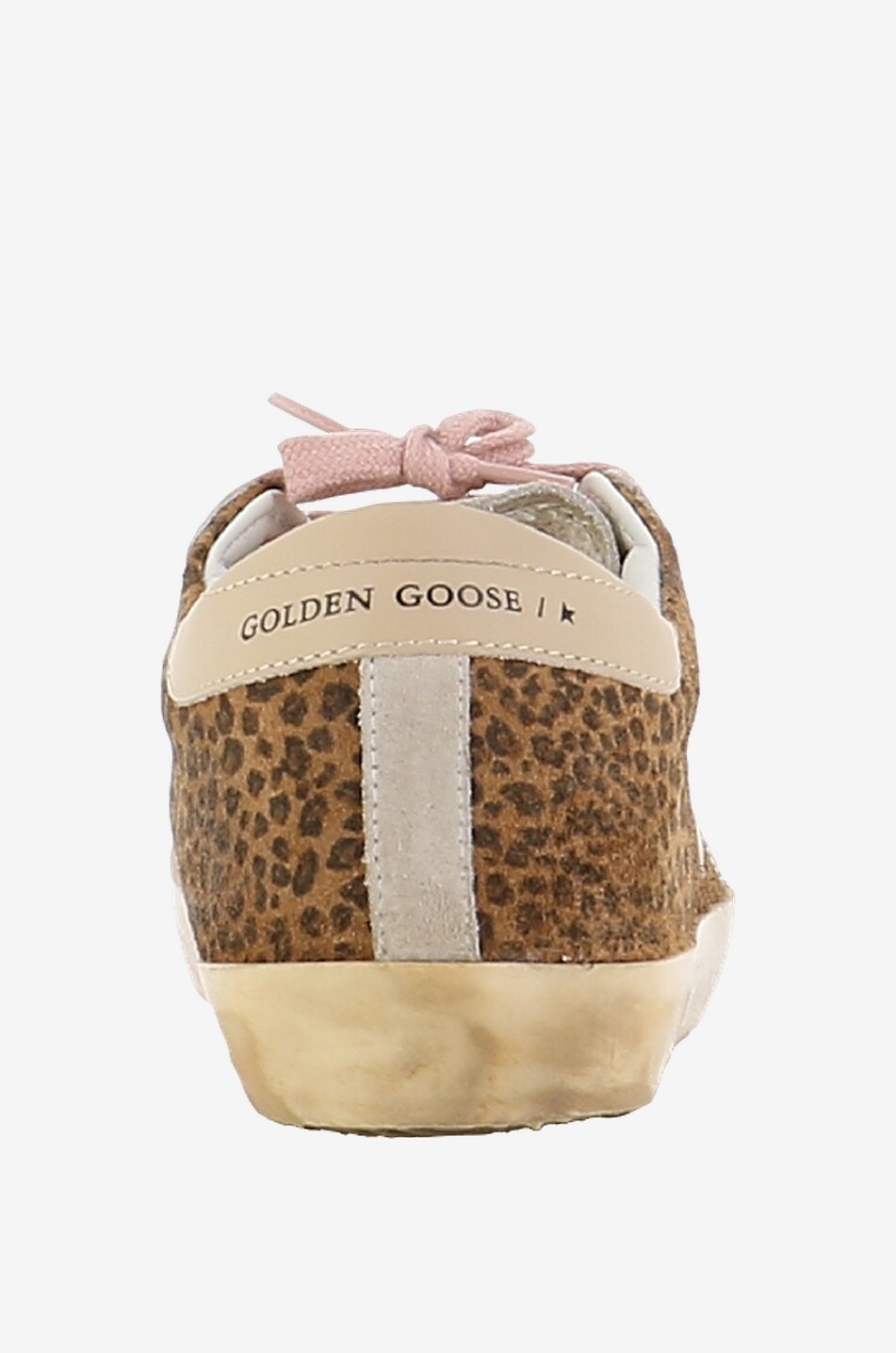 Baskets basses a lacets detail leopard Super Star GOLDEN GOOSE Bongenie