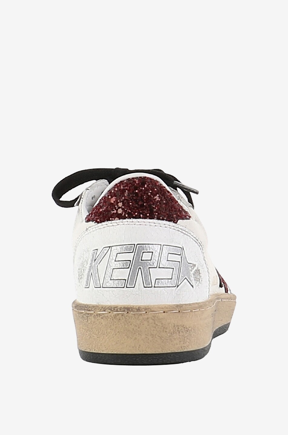 GOLDEN GOOSE Niedrige Schnürsneakers aus Leder Super-Star Damen WEISS 4