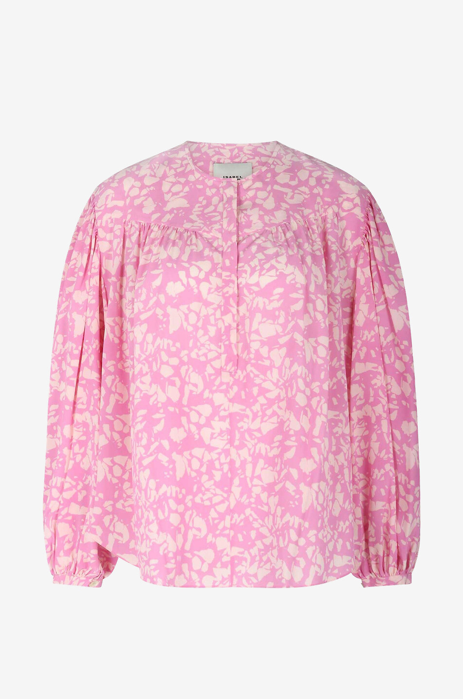 Seidenbluse mit Terrazzo-Print Brunille