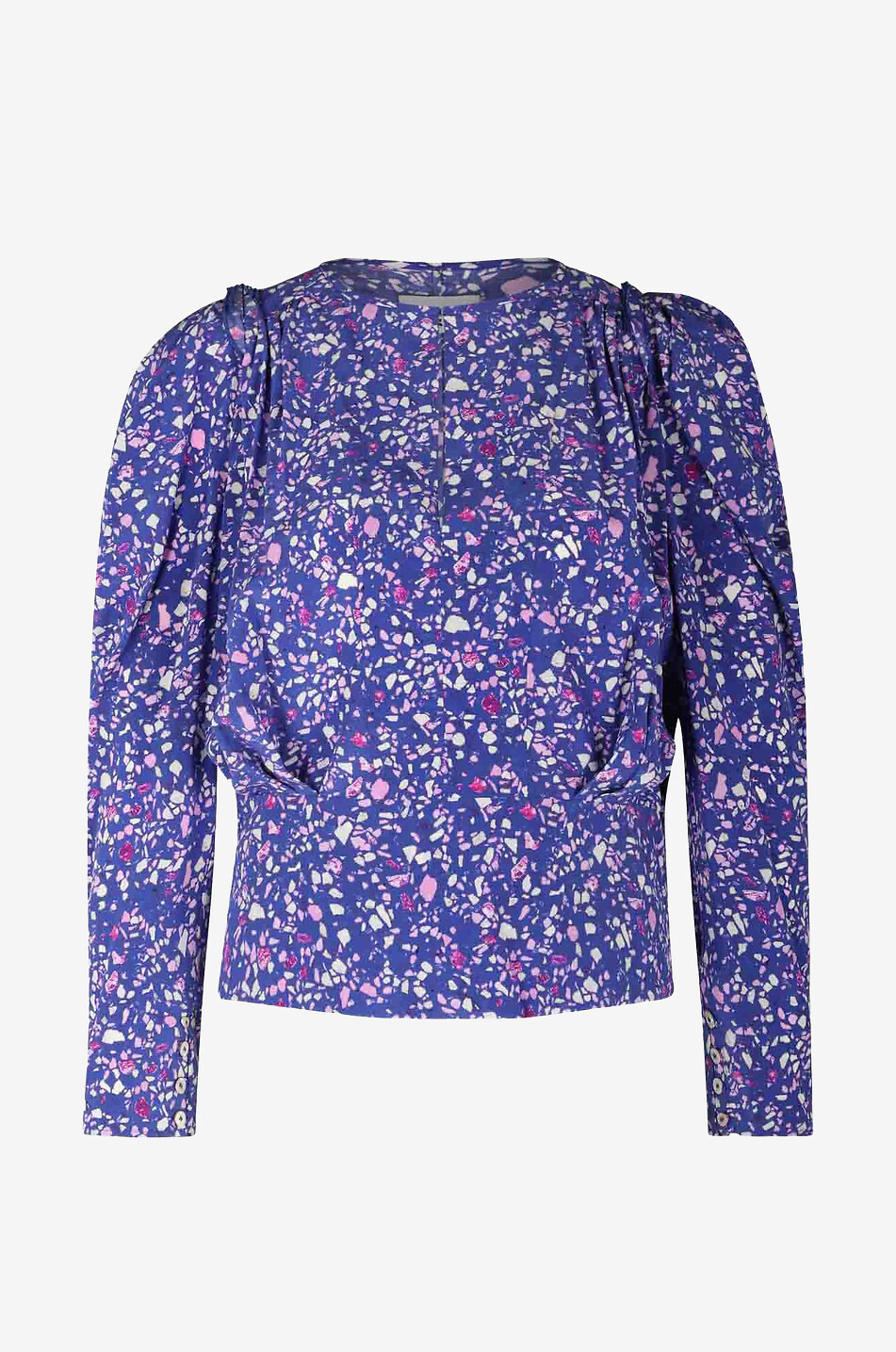 Seidentop mit Terrazzo-Print Zarga