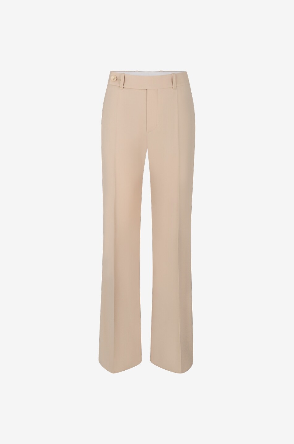 Pantalon large en laine grain de poudre