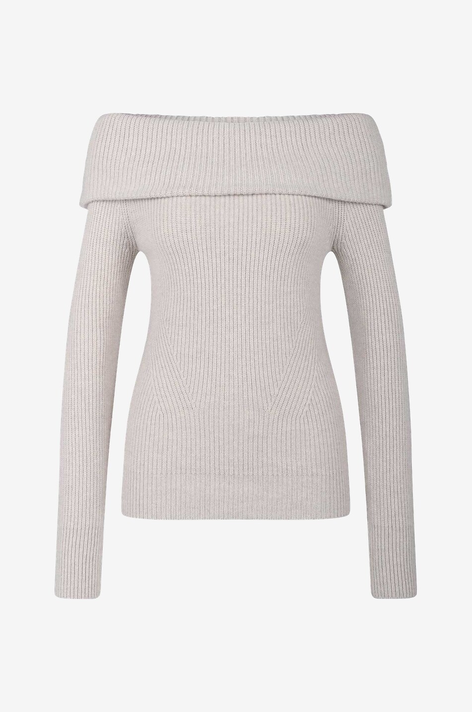 ISABEL MARANT Baya off-shoulder wool and cashmere jumper Women Light beige 1