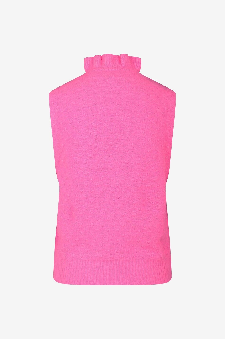 Ruffle collar wool blend slipover