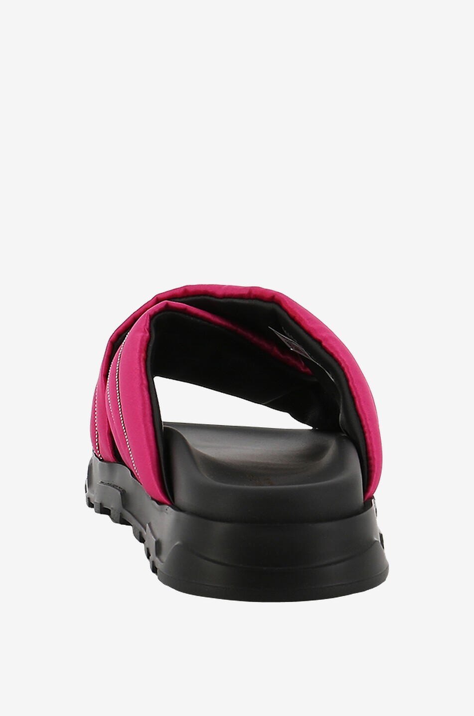 Mules plates en satin brodées de perles