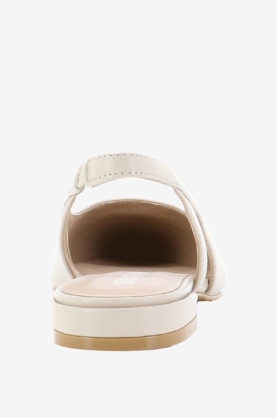 STUART WEITZMAN Ballerines en cuir bicolore à bride arrière Femme BLANC CASSE 4