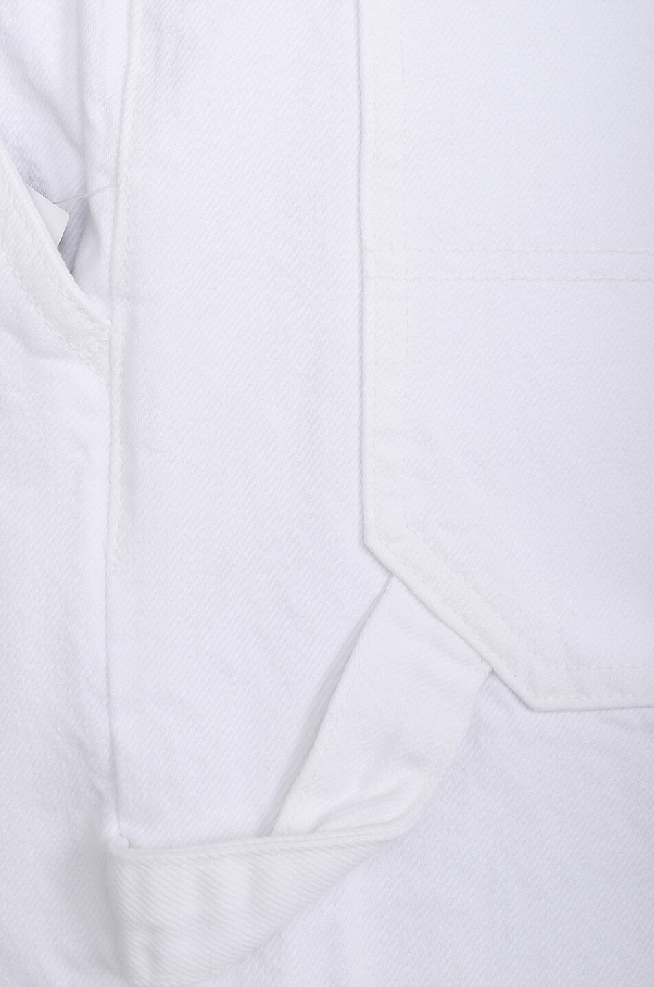 MOTHER Jean à jambes larges en coton The Fun Dip Utility Femme BLANC 7