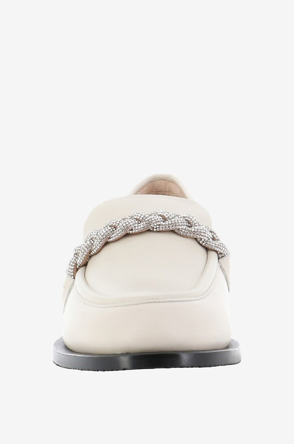 STUART WEITZMAN Mokassins aus Leder Palmer High Shine Damen CREMEFARBEN 2