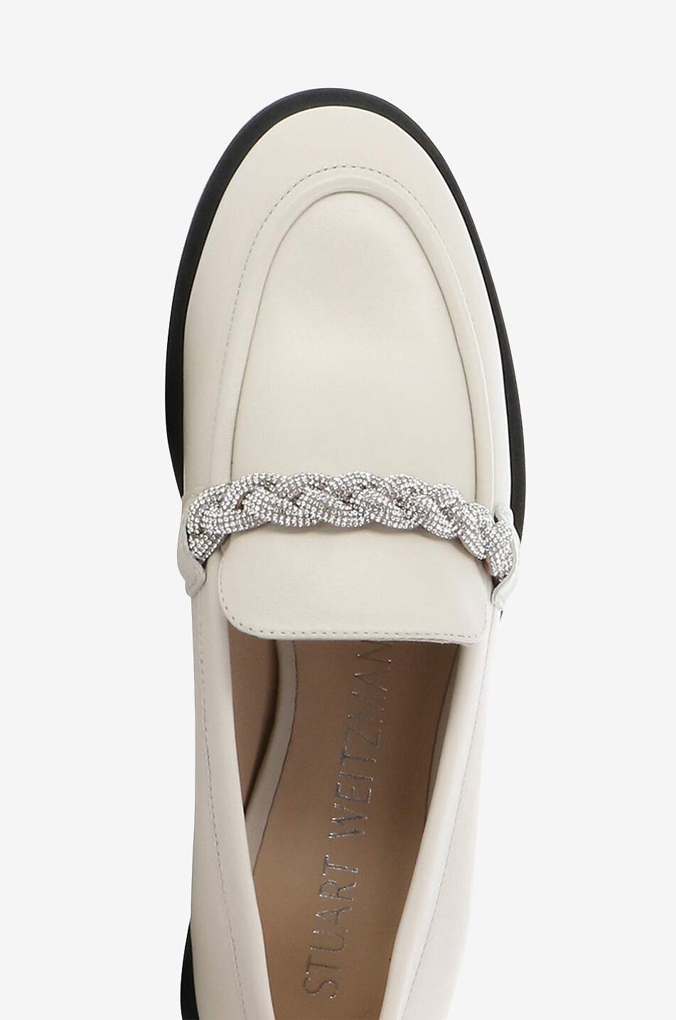 STUART WEITZMAN Mokassins aus Leder Palmer High Shine Damen CREMEFARBEN 5