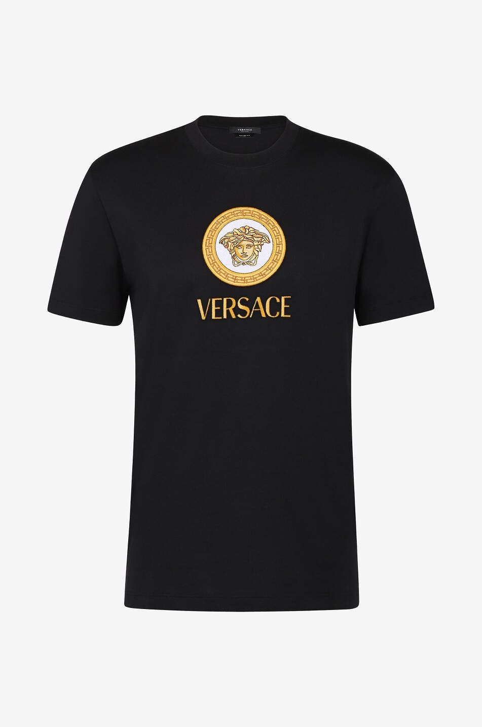 La Greca Logo printed jersey T-shirt - VERSACE - Bongénie Outlet