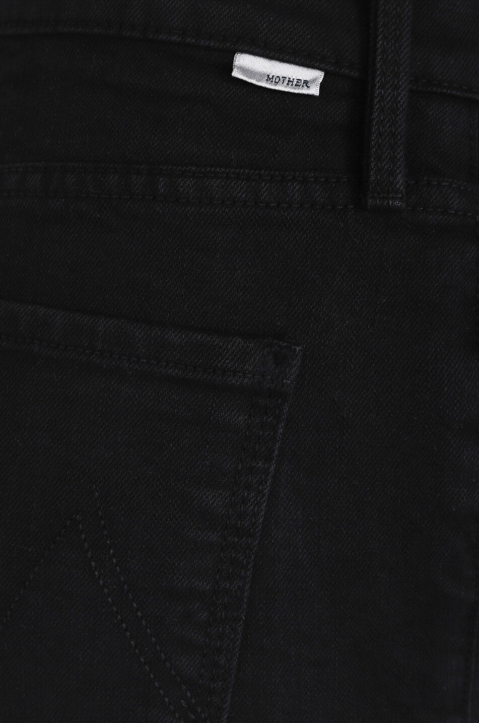 MOTHER The Tomcat Roller Fray cotton bell-bottom jeans Women BLACK 7
