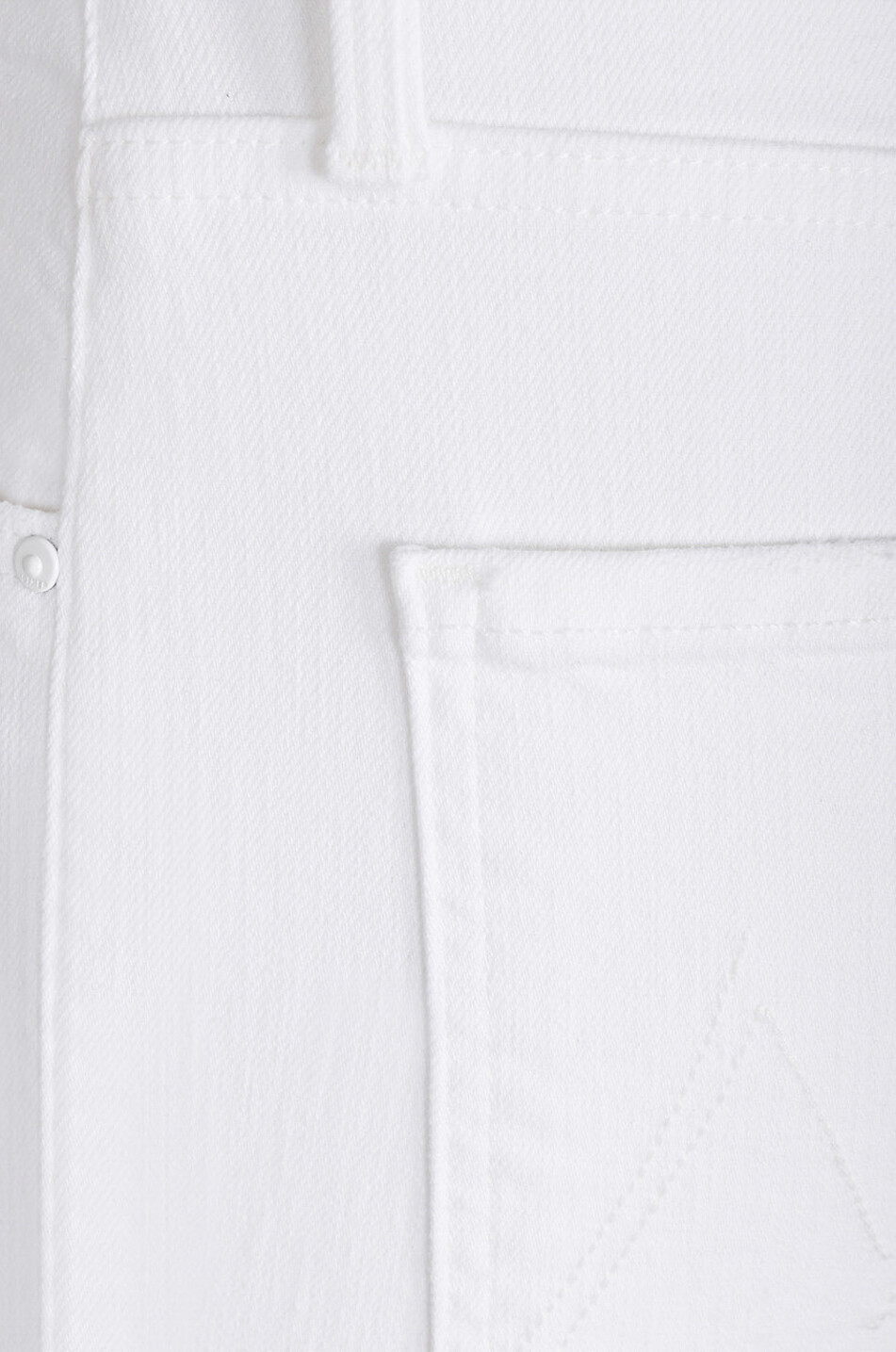 MOTHER High Waisted Rider Ankle cotton slim-fit jeans Women WHITE 8
