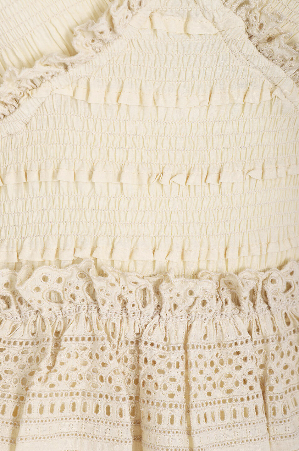 SEA Marley organic cotton short dress Women BEIGE 3