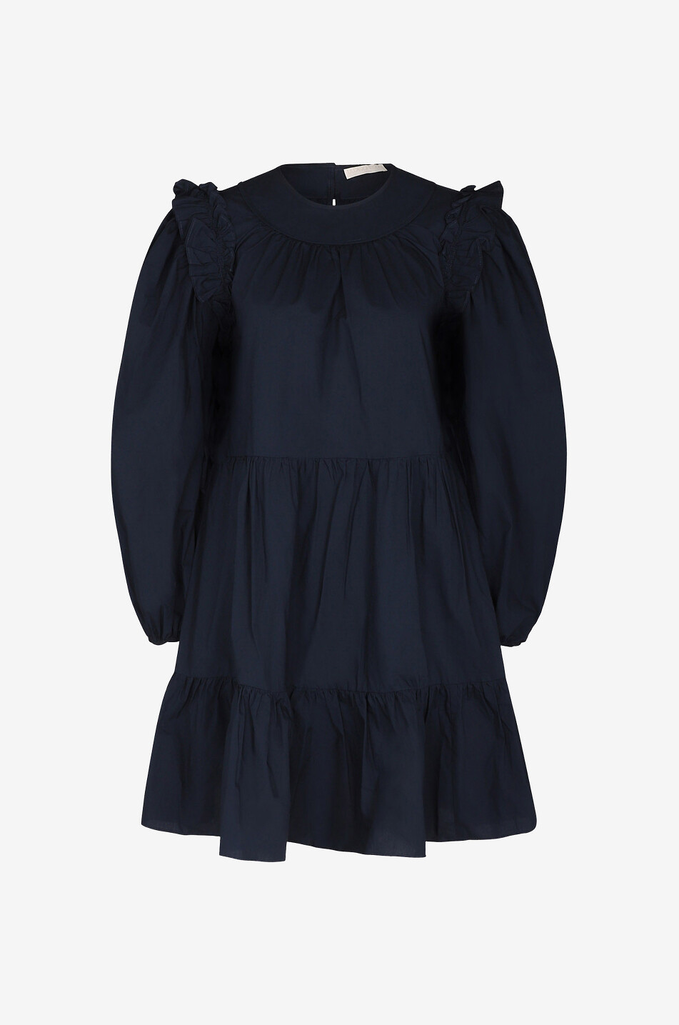 ULLA JOHNSON Kurzes Kleid aus Baumwolle Rhea Damen DUNKELBLAU 1