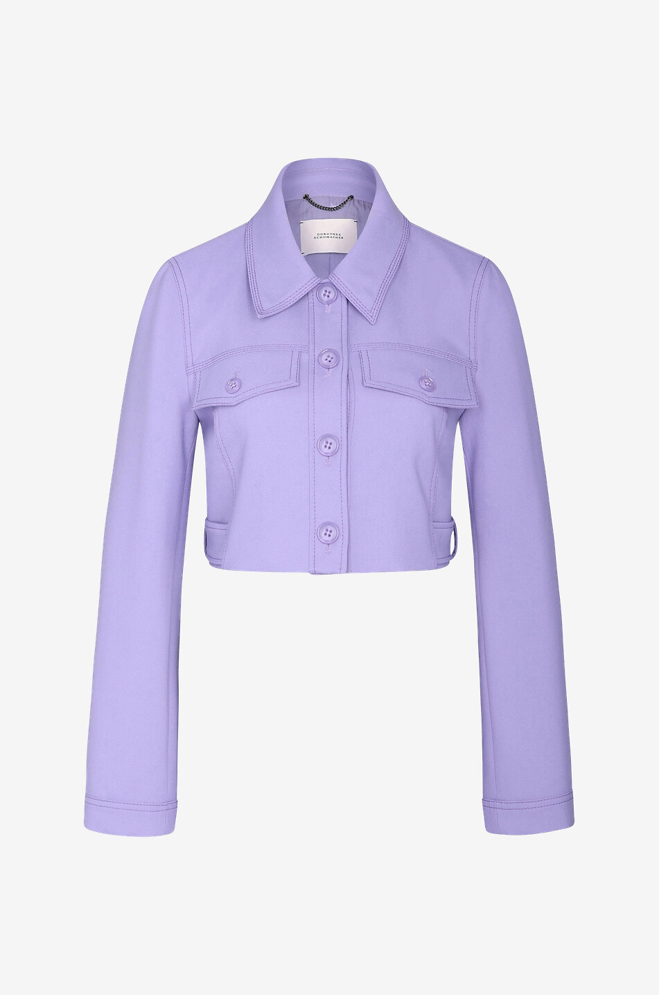 DOROTHEE SCHUMACHER Casual Attraction cropped jacket Women PURPLE 1