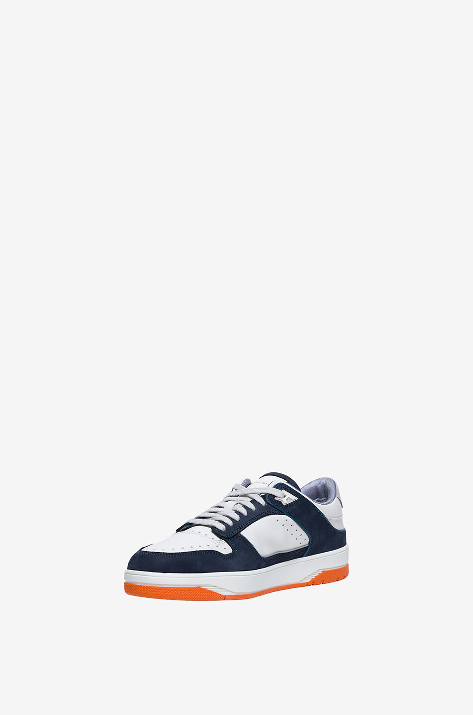 Tricolour low-top leather sneakers