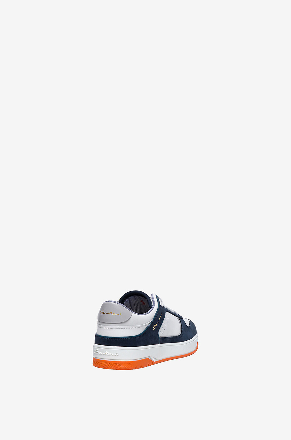 Tricolour low-top leather sneakers