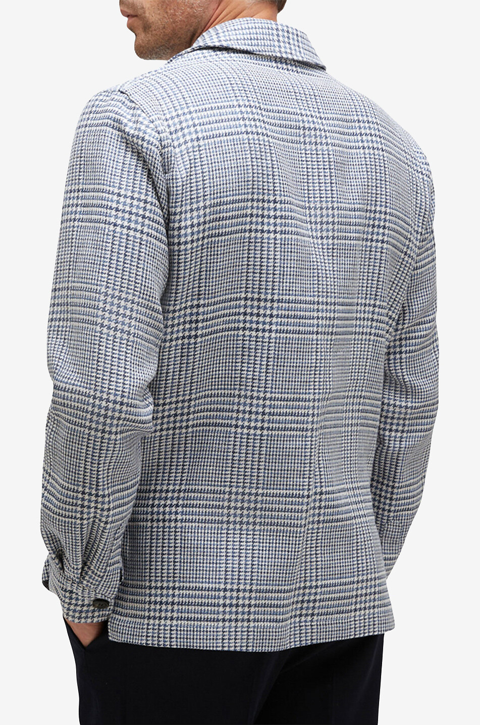 Linen and cotton checked balzer