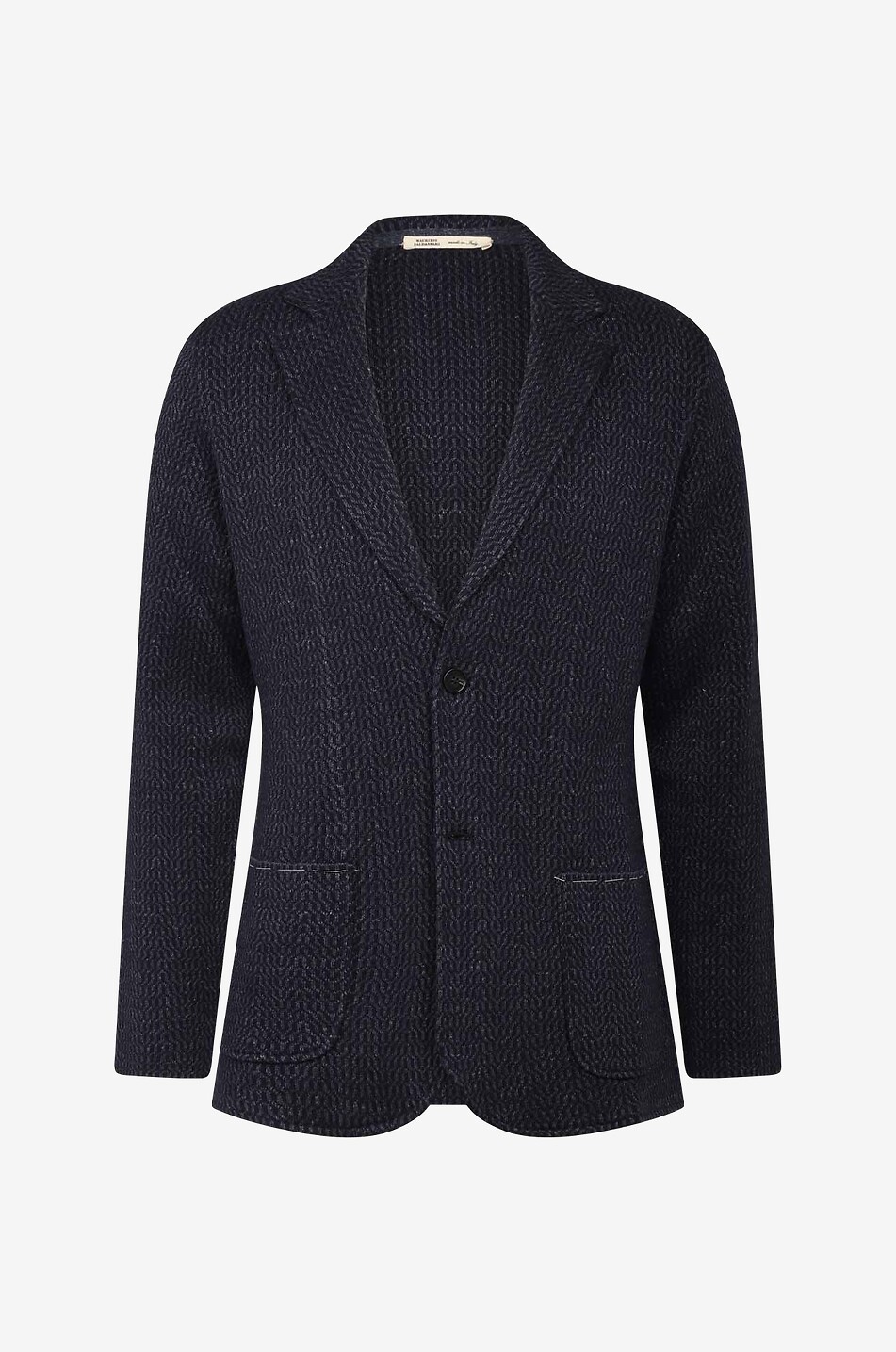 Linen blend blazer with silk and cotton