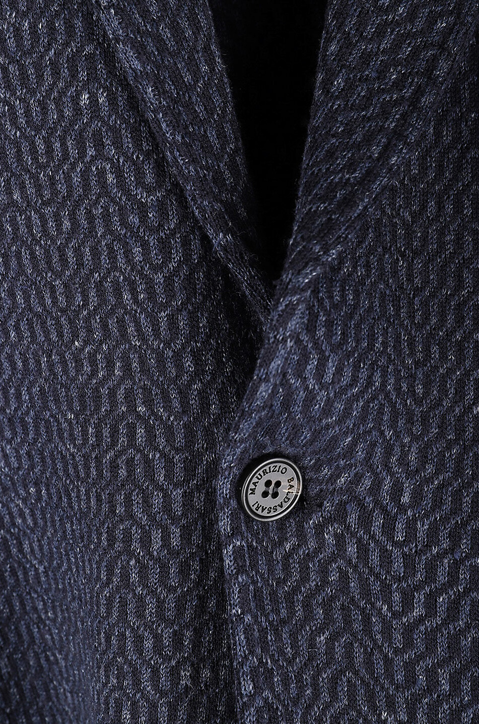 Linen blend blazer with silk and cotton