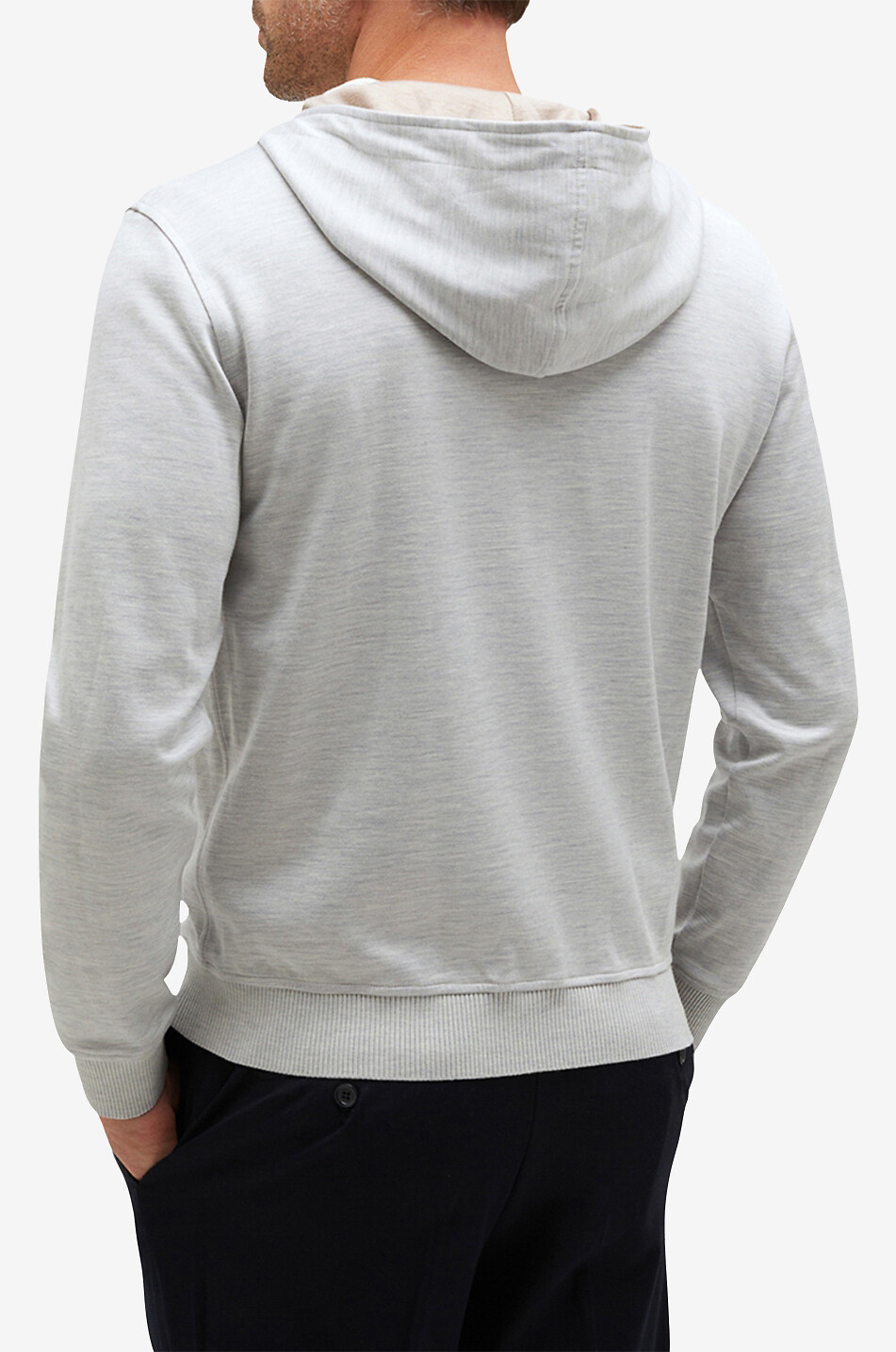 Sweatshirt aus Seide und Baumwolle
