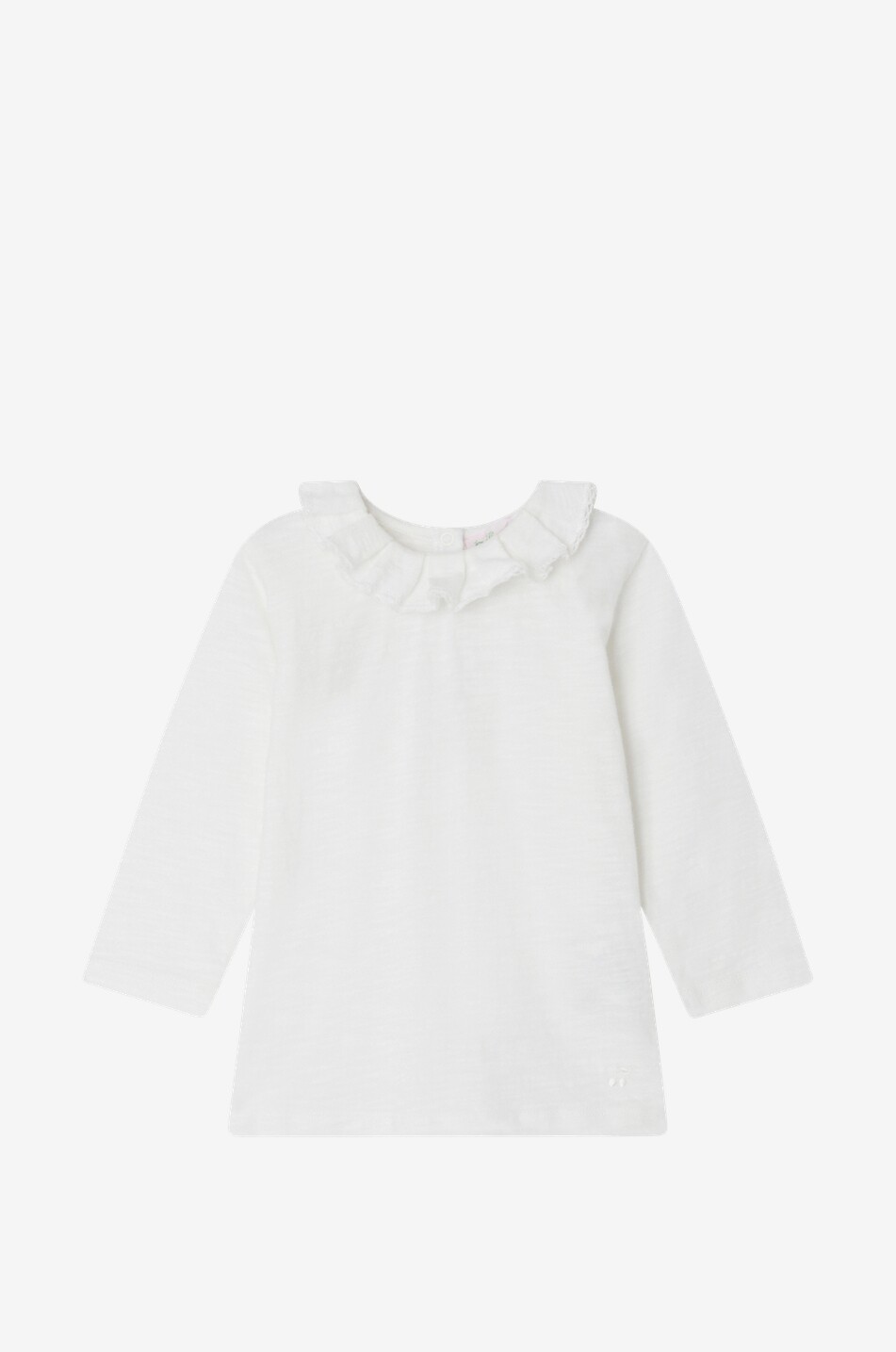 BONPOINT Billa organic cotton long-sleeved baby T-shirt Baby EGGSHELL 1