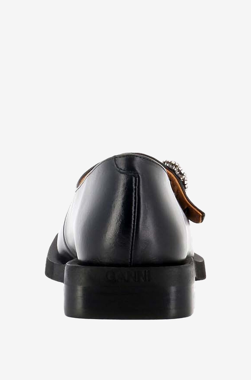 GANNI Mary Jane Ballerinas in smooth leather Women BLACK 4
