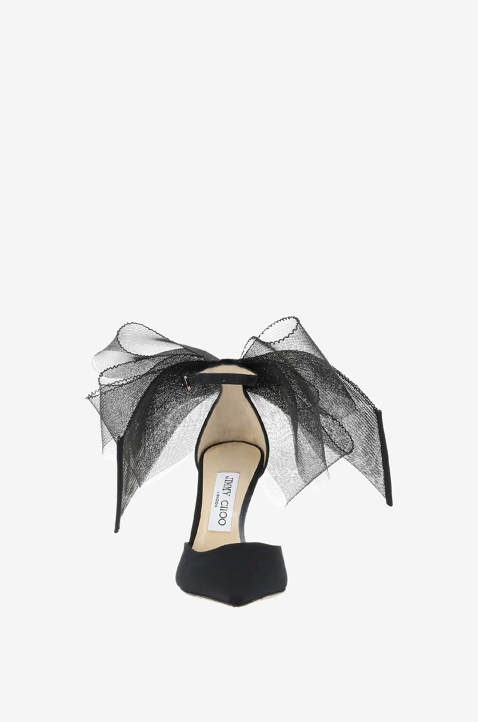 JIMMY CHOO Stoff-Pumps mit Knöchelriemchen Averly 100 Damen SCHWARZ 2