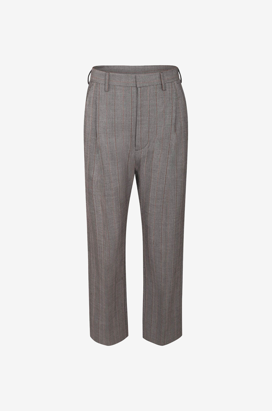 Pinstripe cigarette trousers