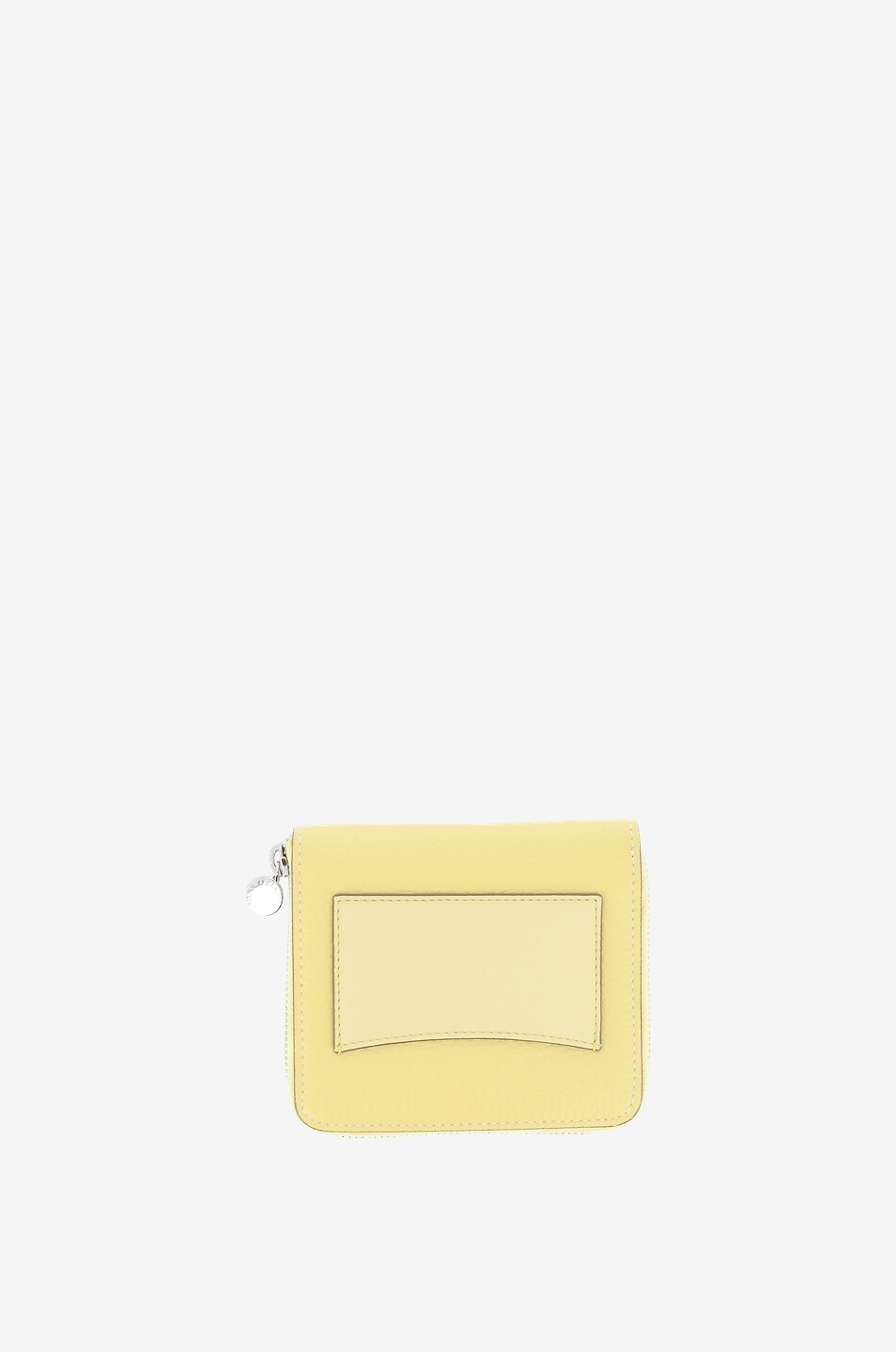 STELLA McCARTNEY Stella Logo faux grained leather zip-around wallet Women YELLOW 2