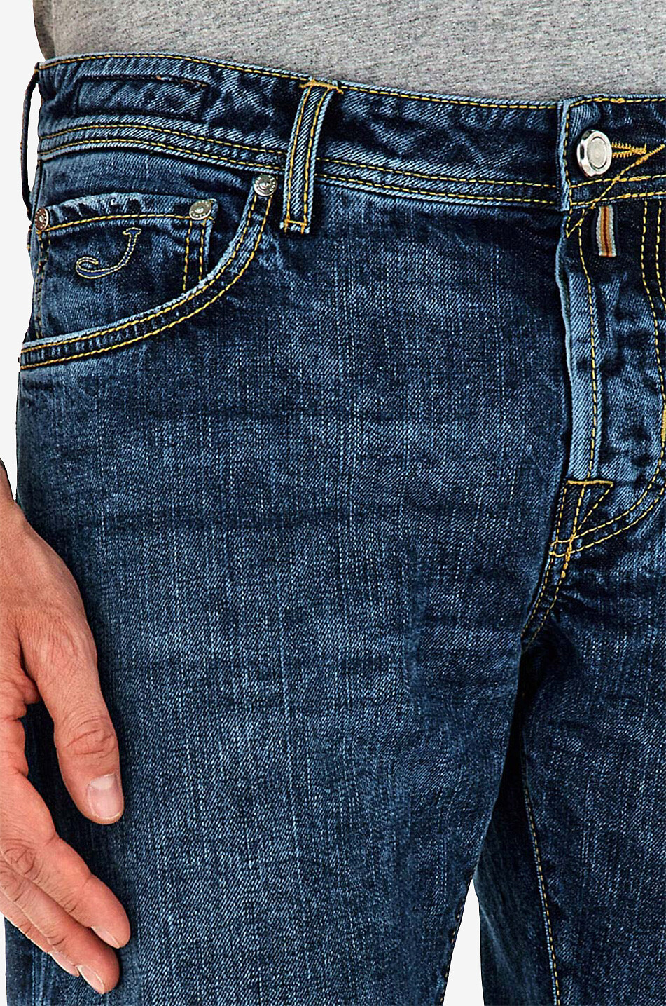 Jeans mit geradem Bein aus Baumwolle Bard