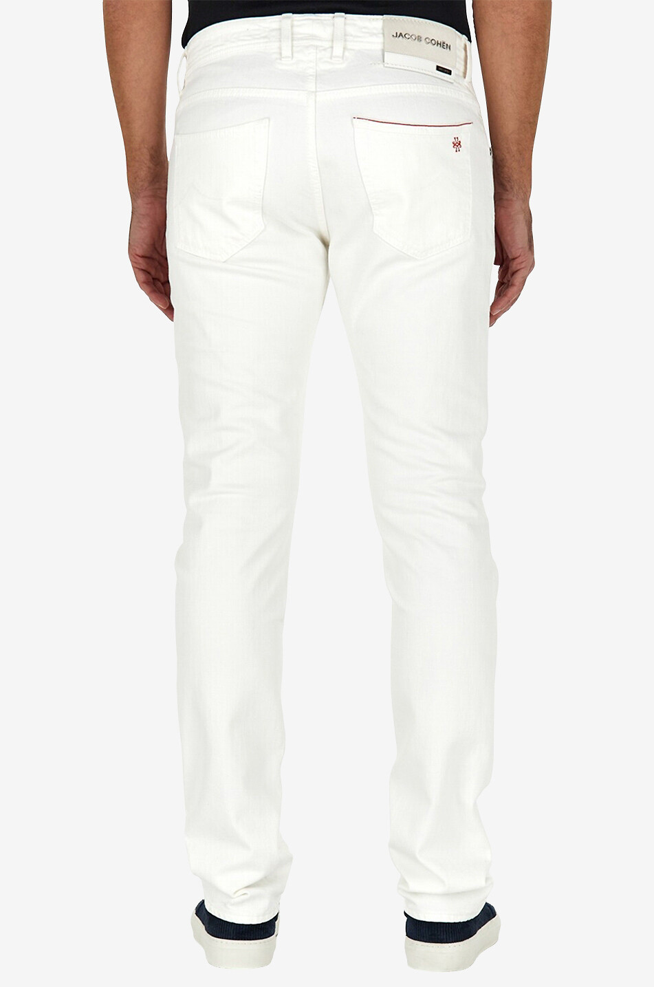 JACOB COHEN Nick cotton slim fit jeans Men EGGSHELL 4