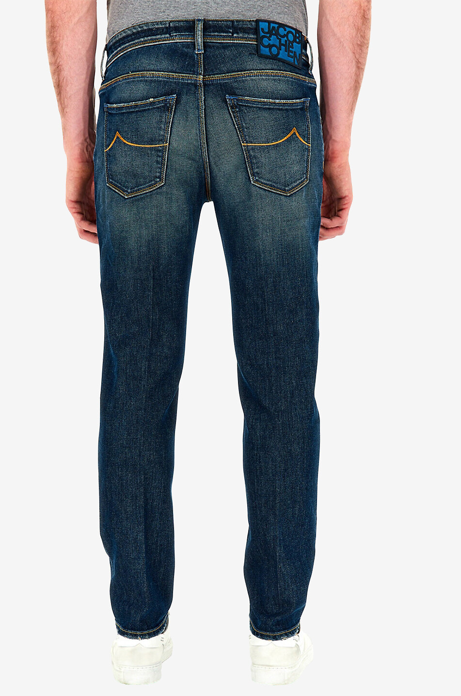 JACOB COHEN Scott cotton slim fit jeans Men MEDIUM BLUE 4