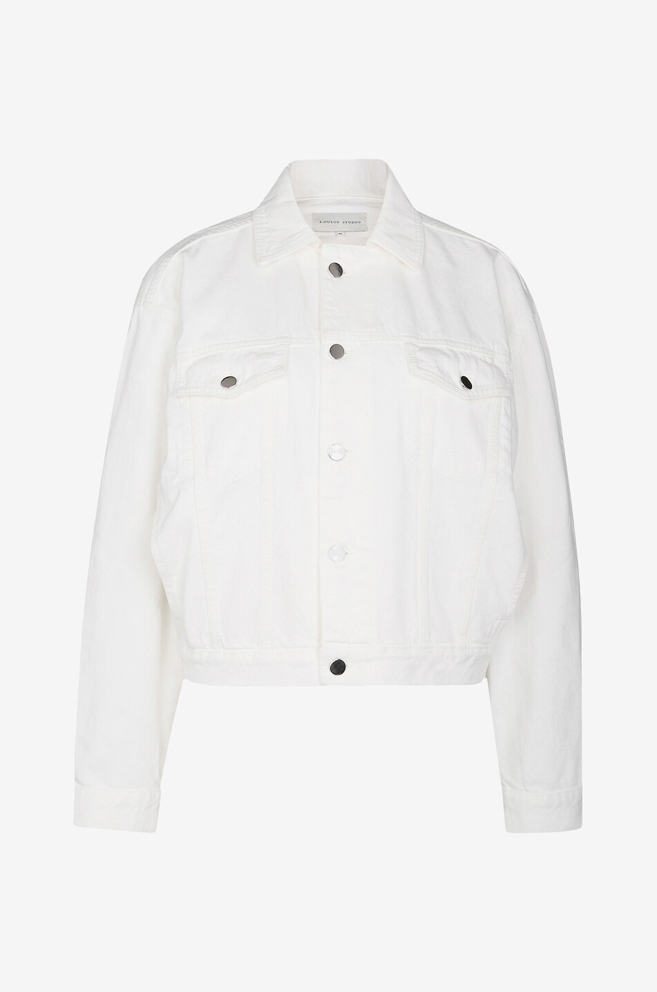 LOULOU STUDIO Dave organic cotton denim jacket Women WHITE 1