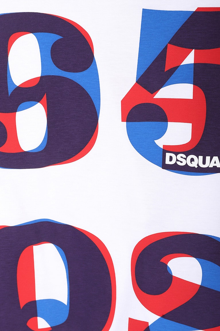 DSQUARED2 6495 Dsq2 Cool Tee cotton short-sleeved T-shirt Men WHITE 3