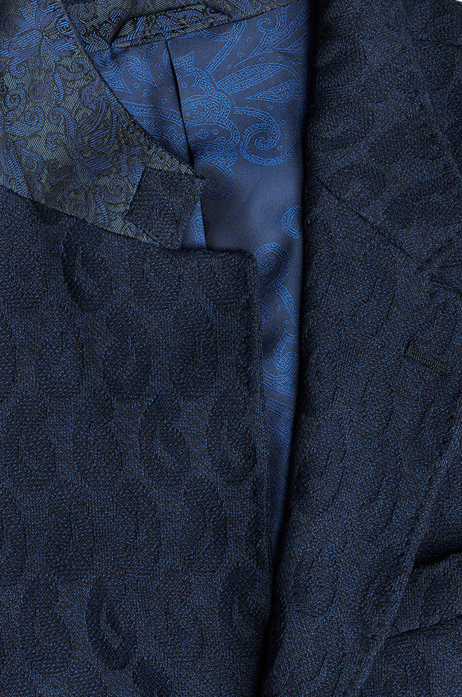 ETRO Paisley patterned cotton jacquard blazer Men DARK BLUE 7