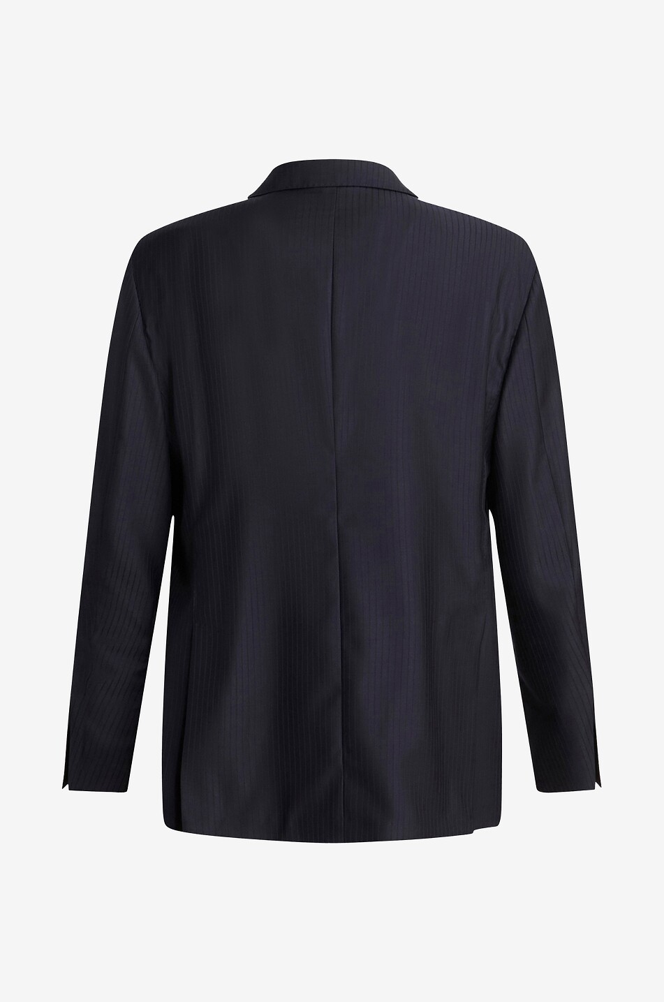 Double-breasted wool pinstripe blazer