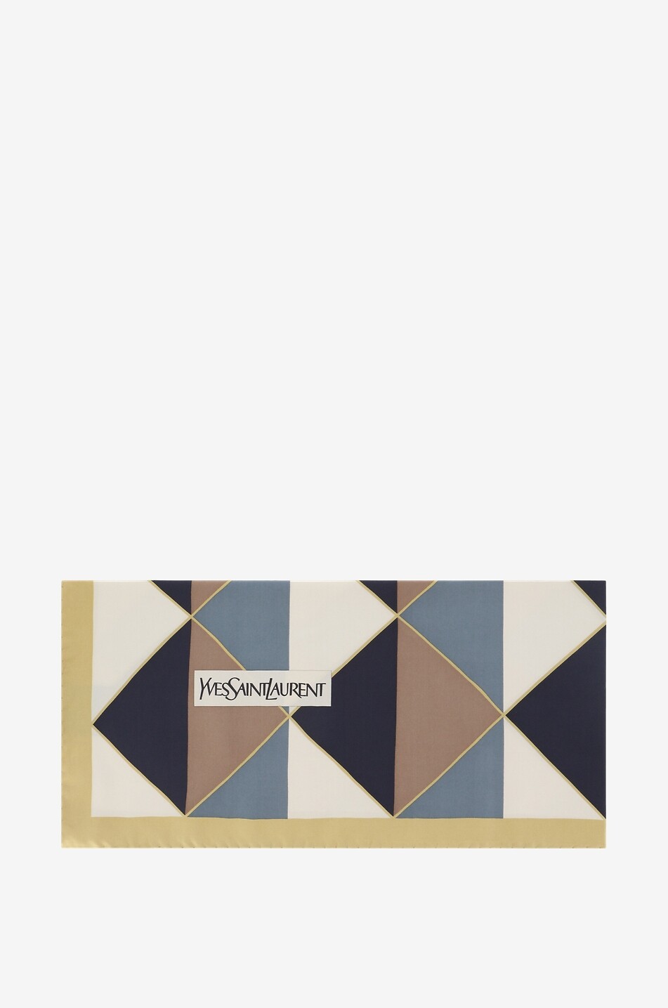 SAINT LAURENT PARIS Quadratisches Halstuch aus Seidentwill Rayures et Triangles Damen BUNT 1