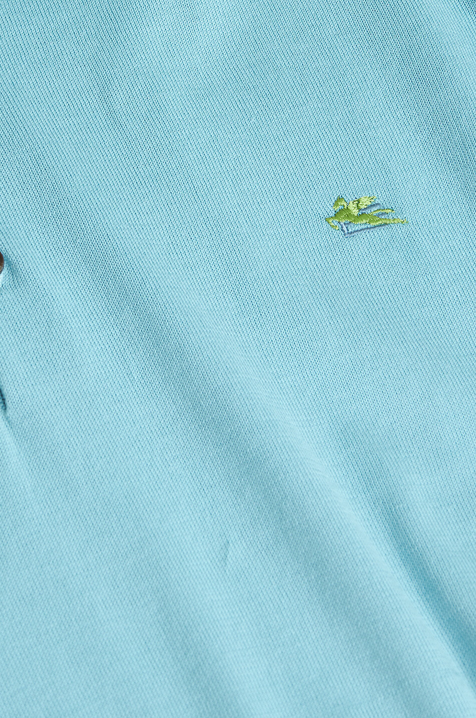 ETRO Strick-Polohemd aus Baumwolle mit Deko-Borte Herren HELLBLAU 3