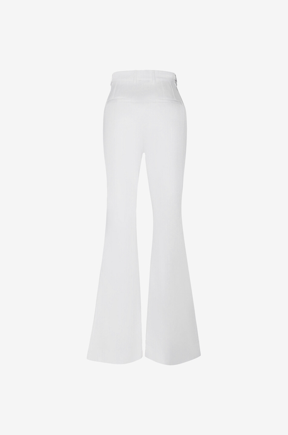 Ausgestellte Hose mit hoher Taille aus Drill