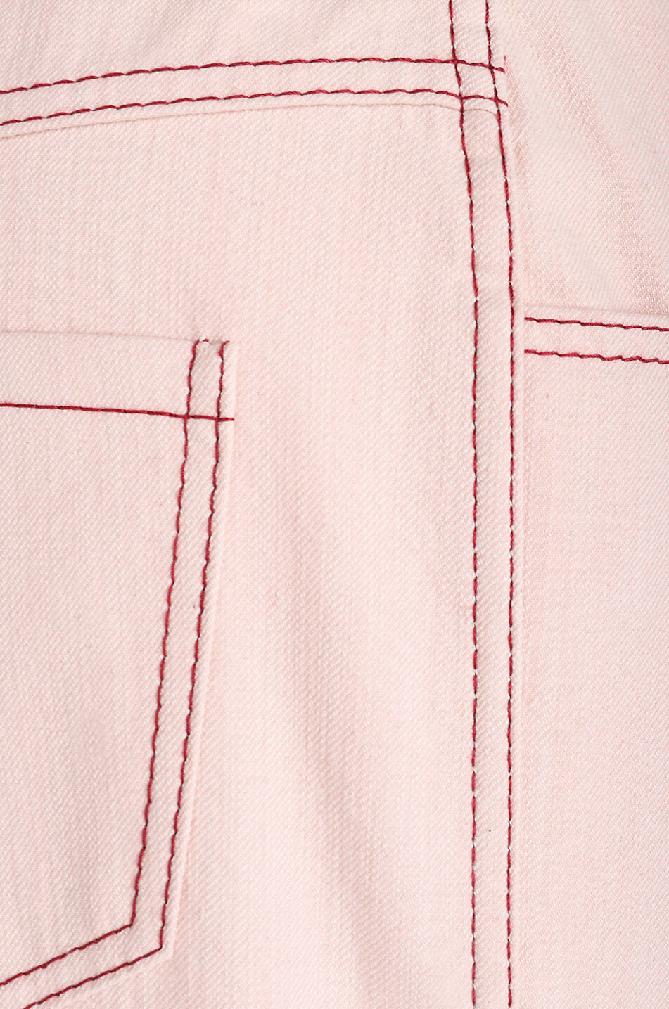 Hose mit weitem Bein und hoher Taille aus Gabardine