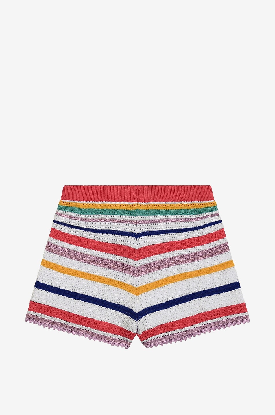 SONIA RYKIEL Openwork knit striped girl's shorts Girl MULTI COLOURED 2
