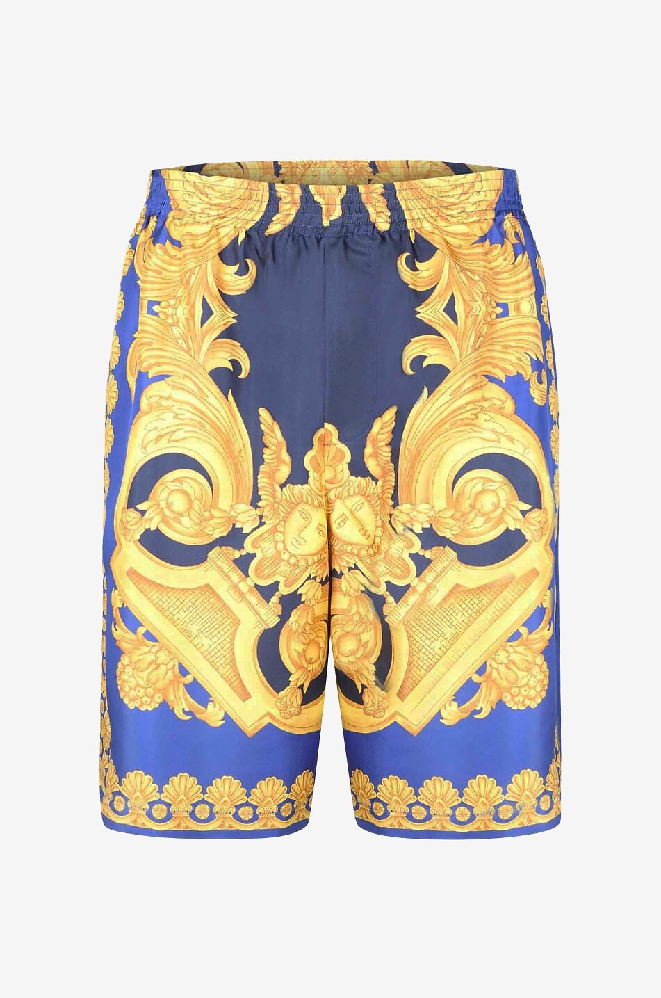 VERSACE Short en sergé de soie Barocco 660 Homme MULTICOLORE 1