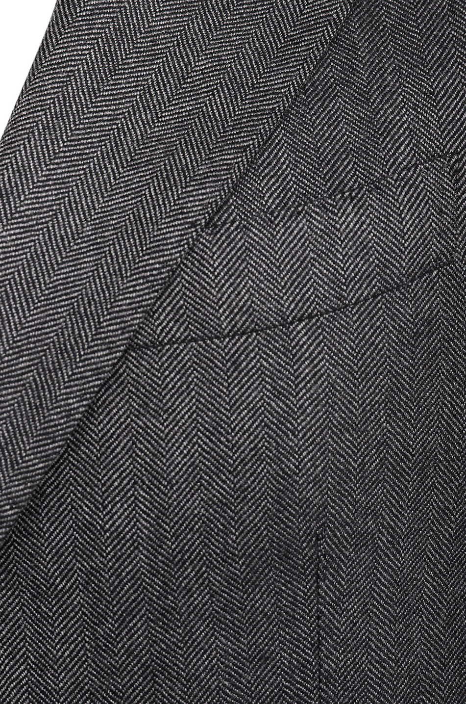 BONGÉNIE Blazer en laine à chevrons Gallipoli Homme GRIS FONCÉ 3