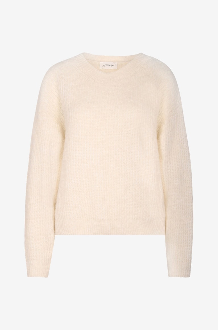 AMERICAN VINTAGE East wool round neck jumper Women EGGSHELL 1