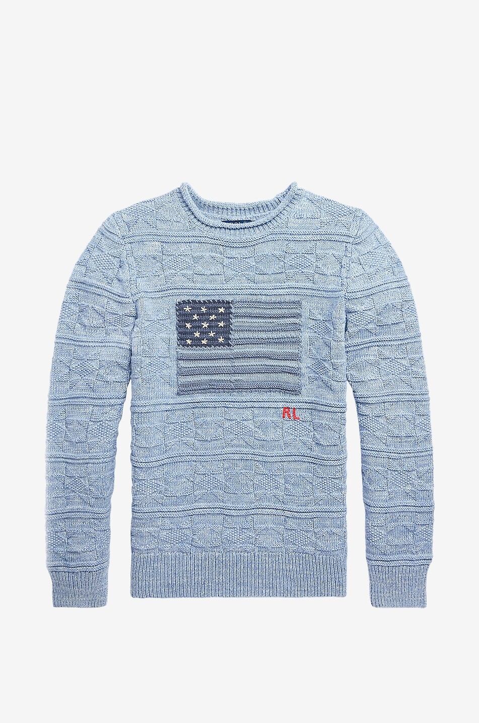 Pull jacquard adolescent American Flag