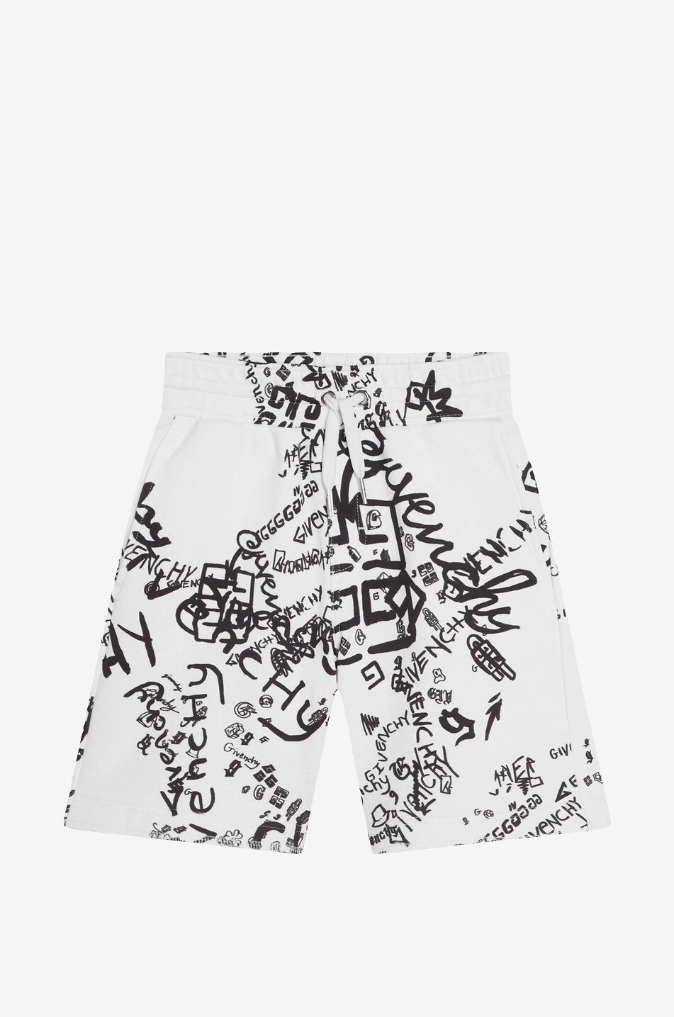 GIVENCHY Short garçon en molleton Graffiti Garçon BLANC 1