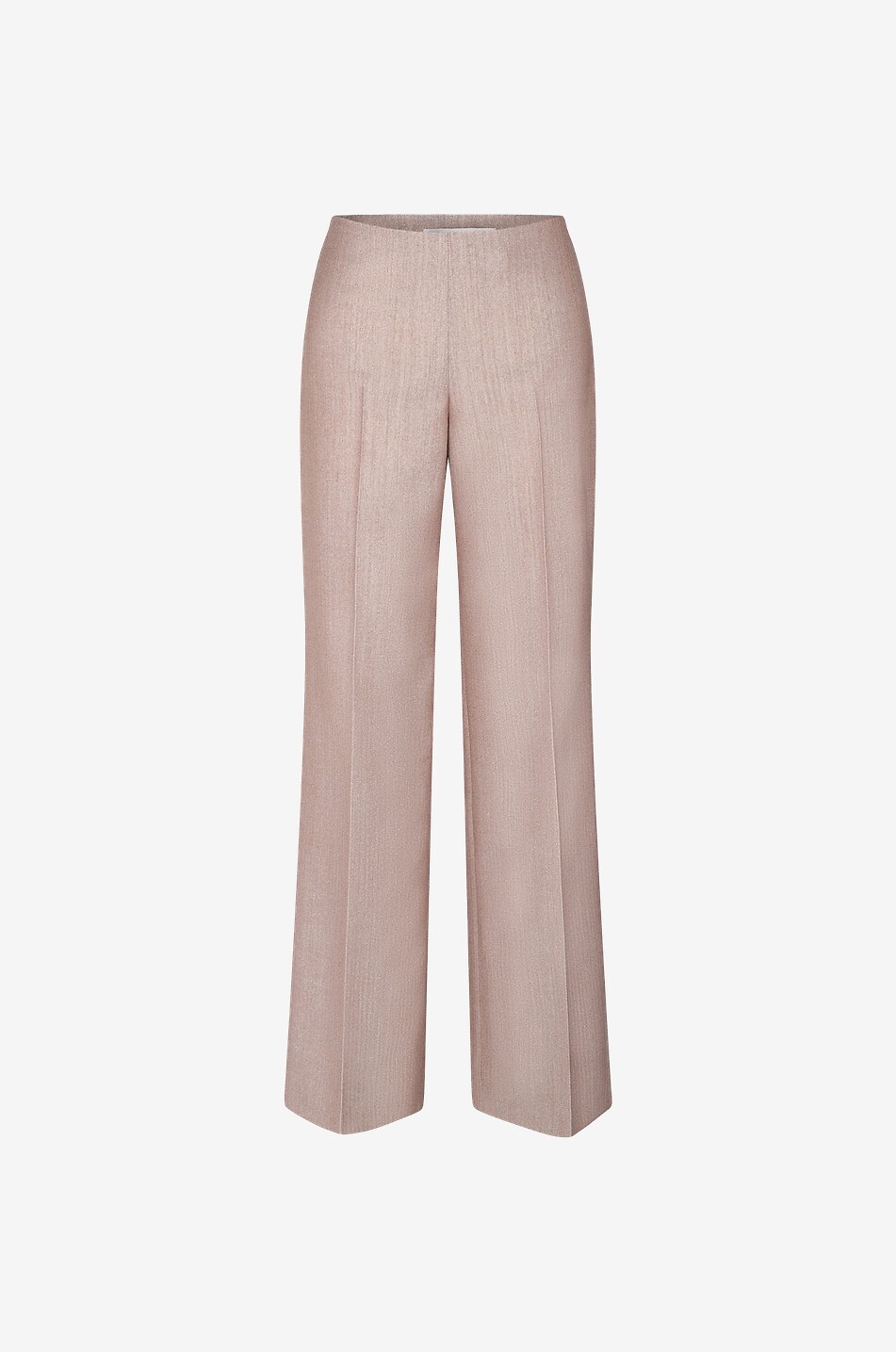 STELLA McCARTNEY Glitzernde Fischgrätenhose mit weitem Bein und hoher Taille Damen BRAUN 1